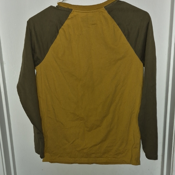 Black Boy Joy Black History Month Long Sleeve Graphic Tee - Mustard and Olive - Picture 4 of 4
